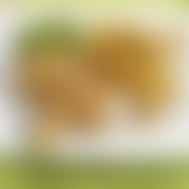 Crispy fish & chips with mushy peas