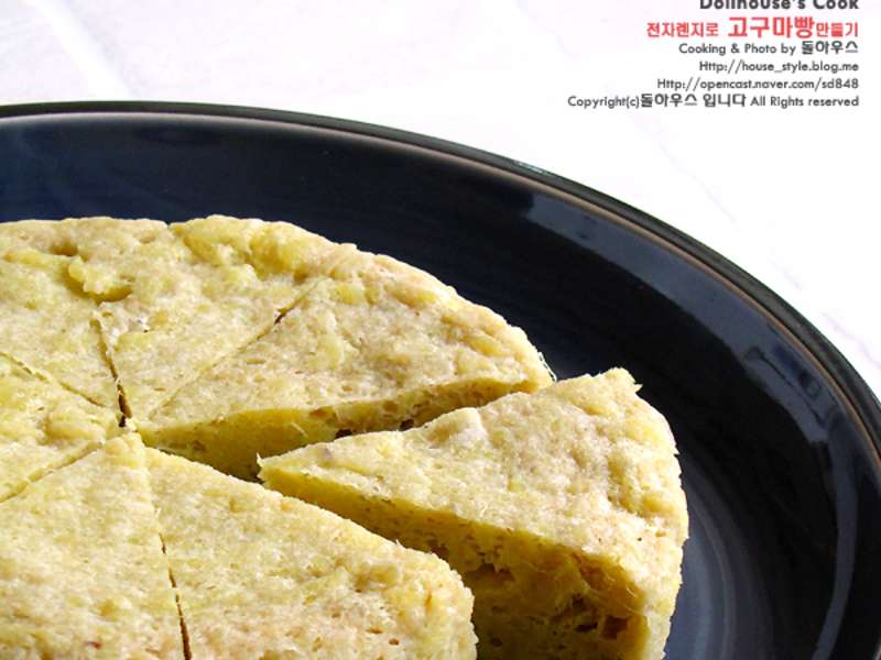 고구마빵/전자렌지로 간단한 간식만들기 Recipe - Whisk