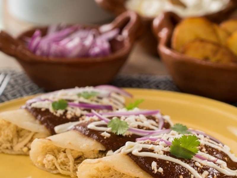 Enchiladas de Pollo con Mole Recipe Whisk
