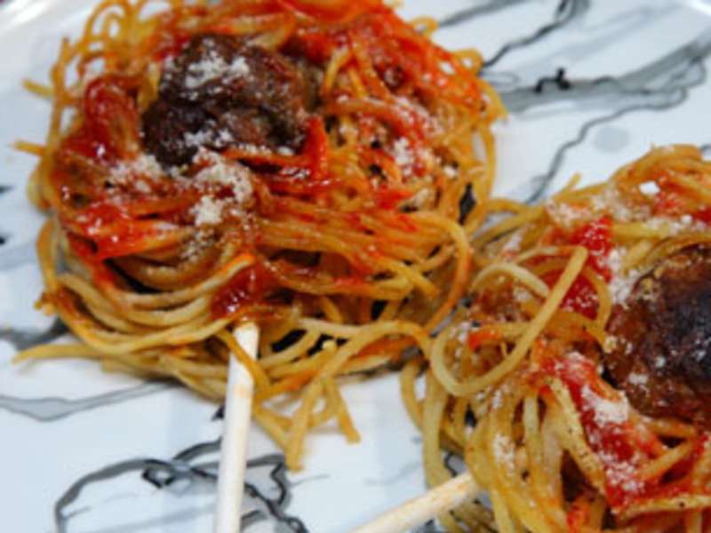 Deep Fried Spaghetti and Meatballs Recipe - Whisk