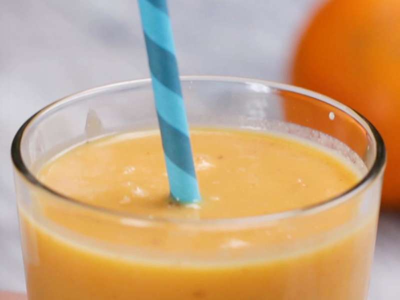 Orange Peach Mango Smoothie Recipe by Tasty - Whisk