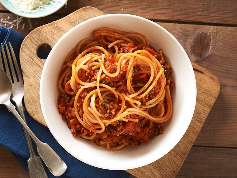 Спагетти болоньезе фото в тарелке
