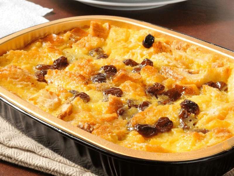 Classic Bread Pudding With Vanilla Sauce Recipe Whisk