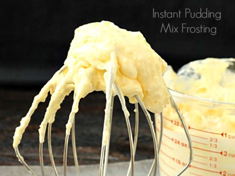 Instant Pudding Mix Frosting Recipe Whisk