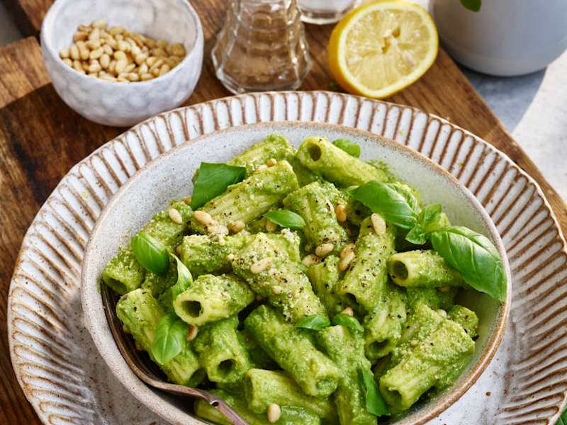 Creamy Broccoli Rigatoni Pasta AvantGarde Vegan Recipe Whisk