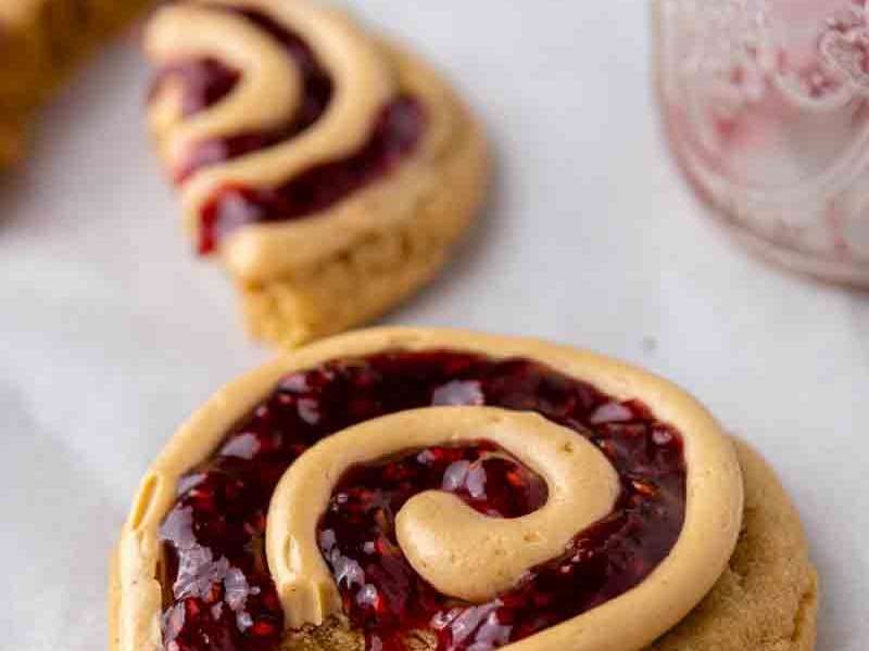 CRUMBL peanut butter and jelly cookies Recipe Whisk