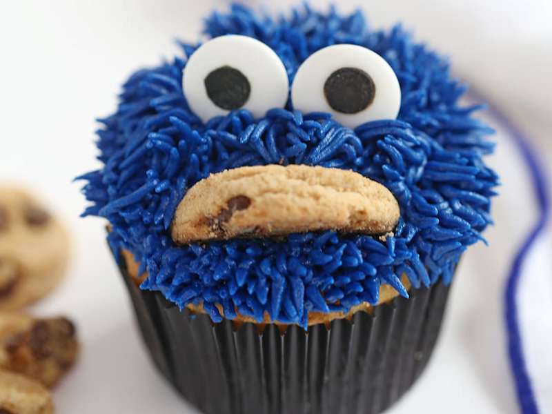 Cookie Monster Cupcakes Recipe Whisk