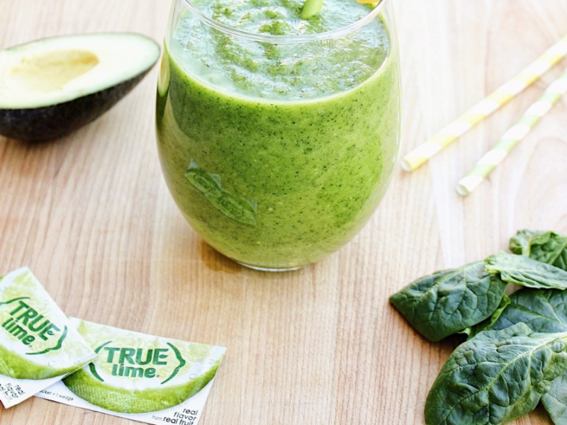 True Lime Avocado Pineapple-Mint Smoothie Recipe - Whisk