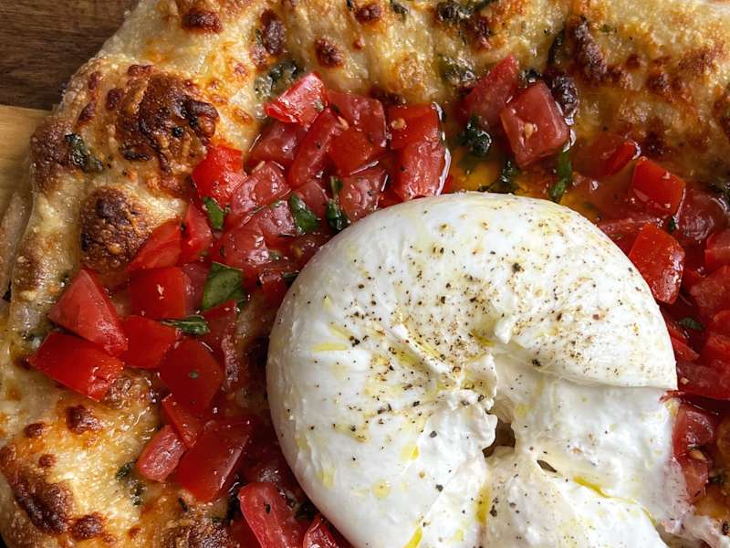 Marinated Tomato + Burrata Pizza Recipe - Whisk