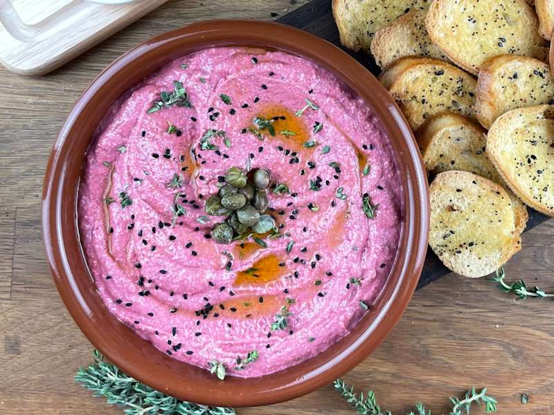 Beetroot Feta Dip Recipe Whisk