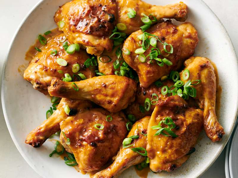 Ginger Chicken With SesamePeanut Sauce Recipe Whisk