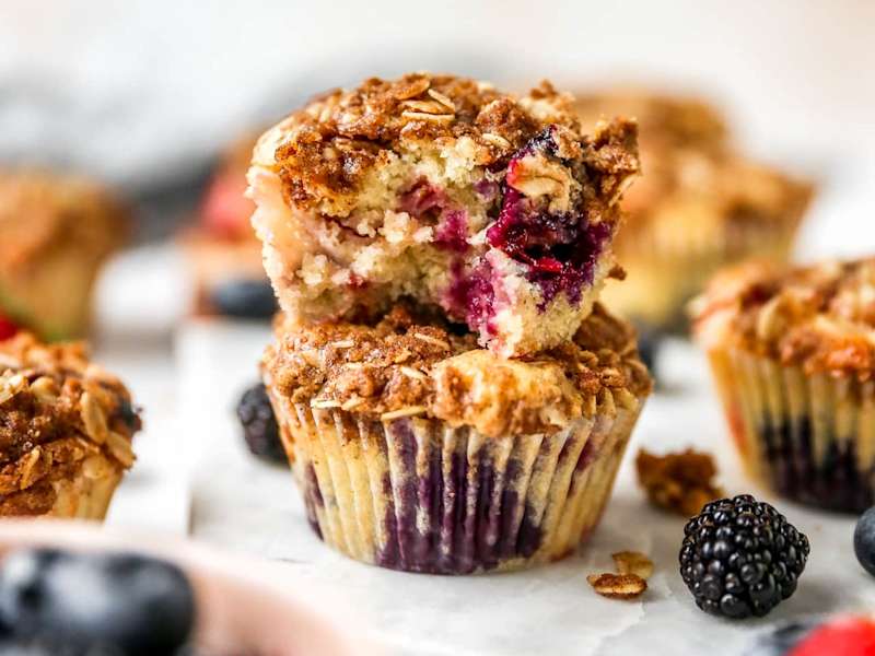 Mixed Berry Muffins Recipe Whisk 