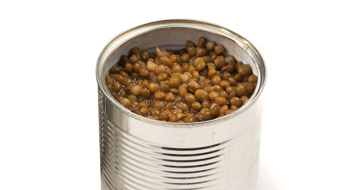 Canned no salt added green lentil Whisk