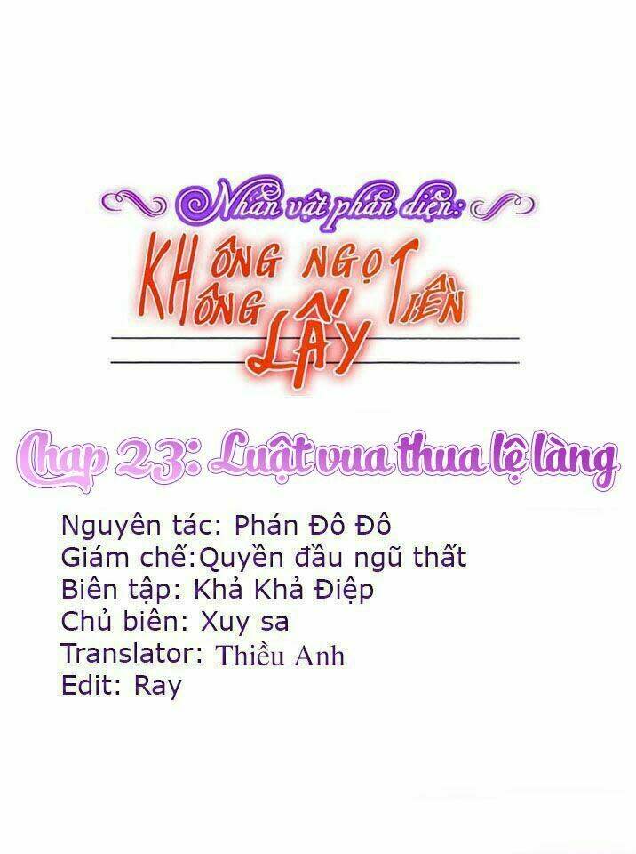 Nhân Vật Phản Diện: Không Ngọt Không Lấy Tiền Chapter 23 - Trang 2