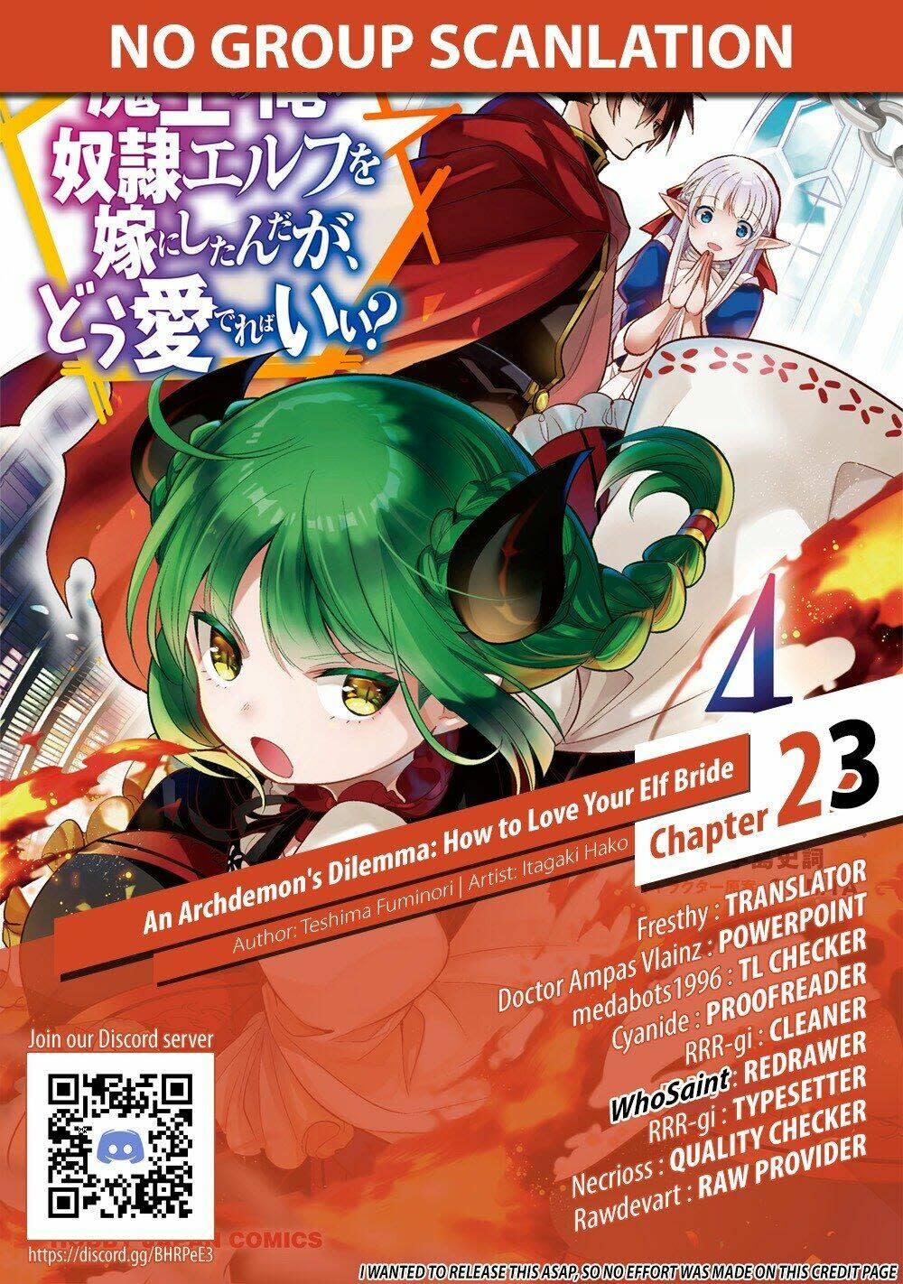 maou no ore ga dorei elf wo yome ni shitanda ga, dou medereba ii? chapter 23 - Next chương 24