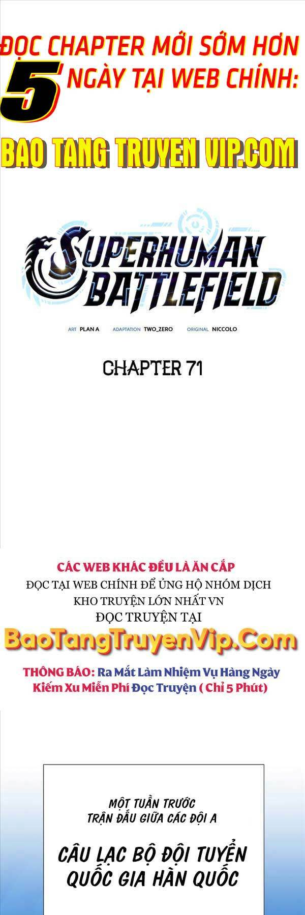 cuộc chiến siêu nhân chapter 71 - Next Chapter 71