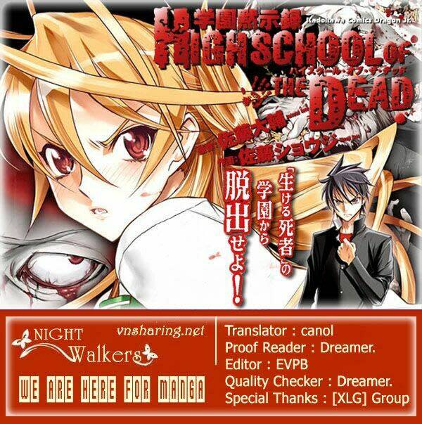 highschool of the dead chapter 19: - lá cờ của cái chế ... - Next chapter 20: - máu và người chết ...