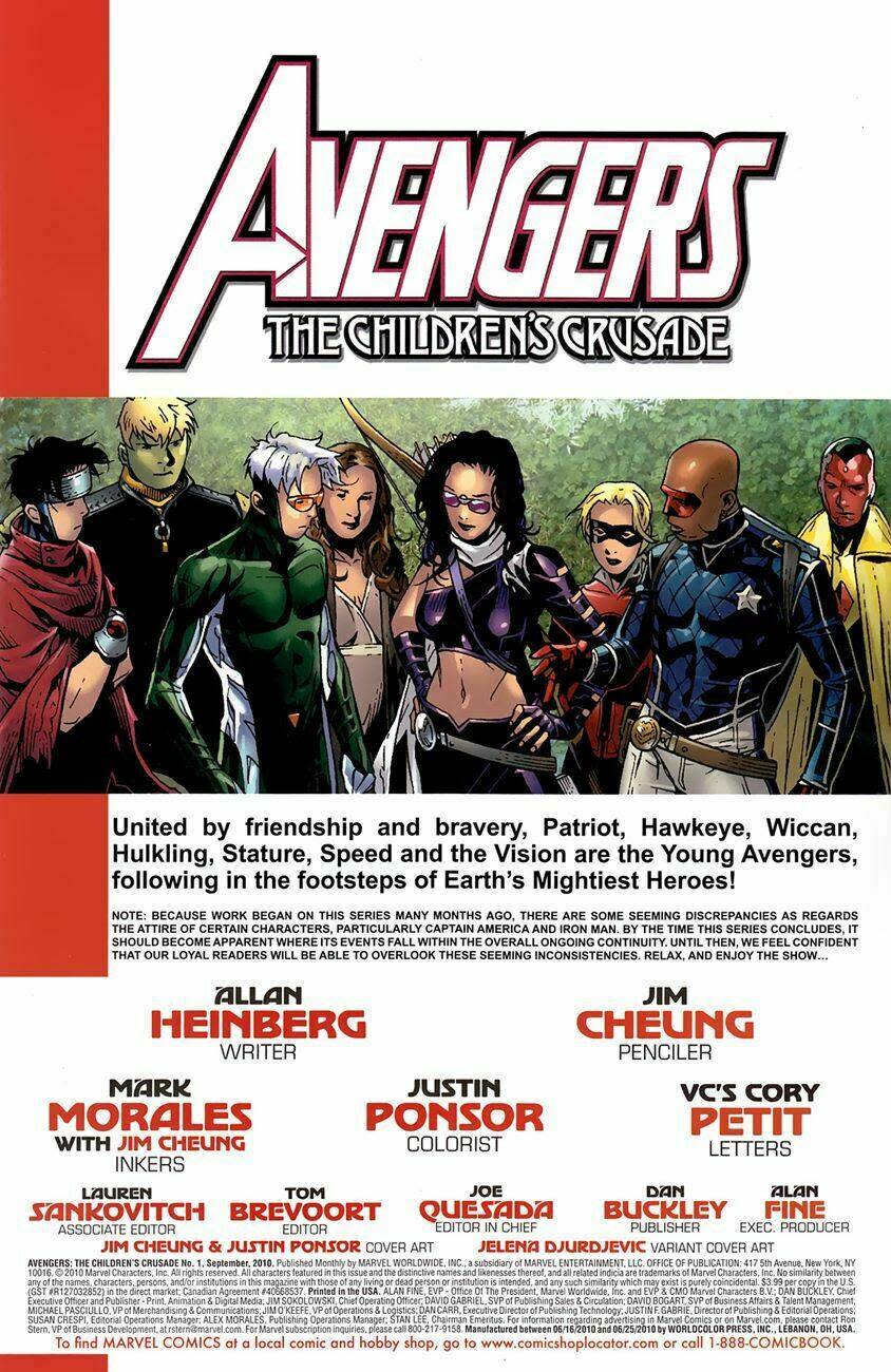 Avengers: The Children's Crusade Chapter 1 - Next Chapter 2