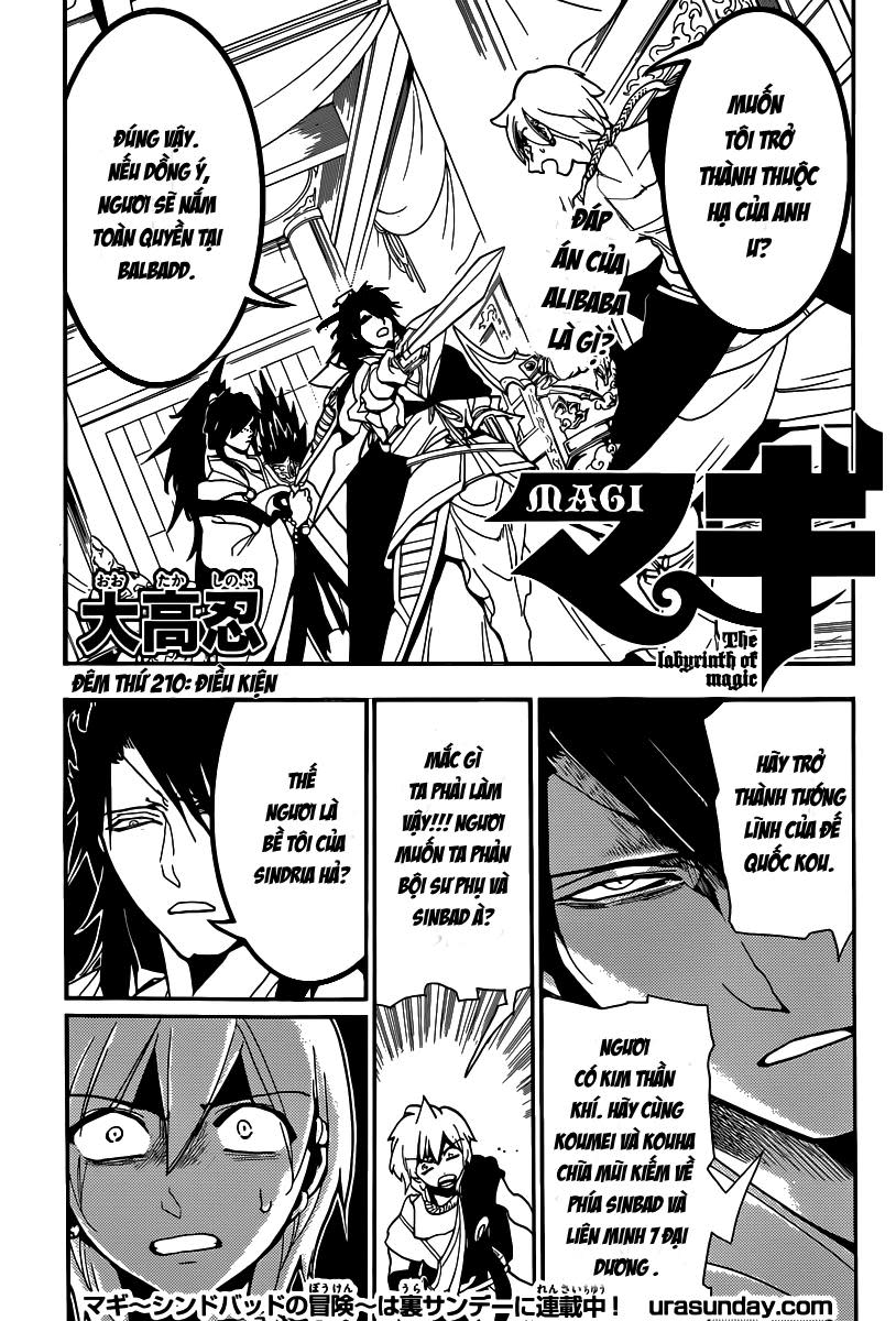 Magi: Bậc Thầy Pháp Thuật Chapter 210 - Trang 2