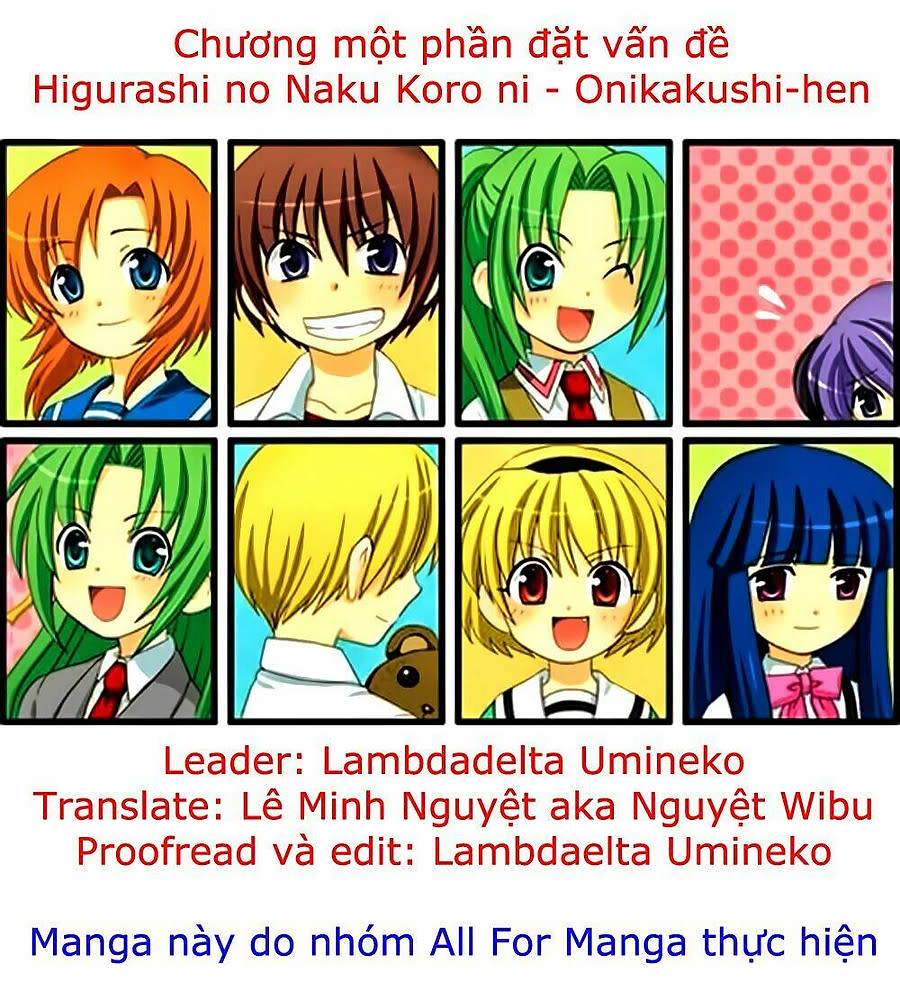 Higurashi No Naku Koro Ni - Onikakushi-Hen Chapter 11 - Trang 2