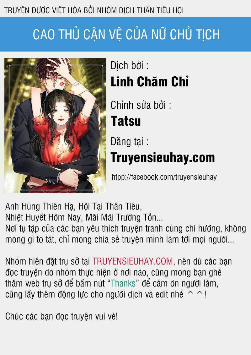 cao thủ cận vệ của nữ chủ tịch Chapter 22 - Trang 2