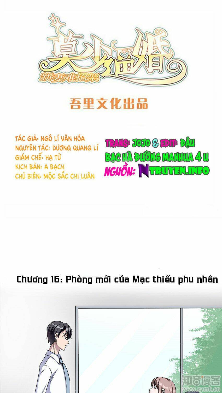 mạc thiếu bức hôn: vợ mới khó chống đỡ chương 16 - Trang 2