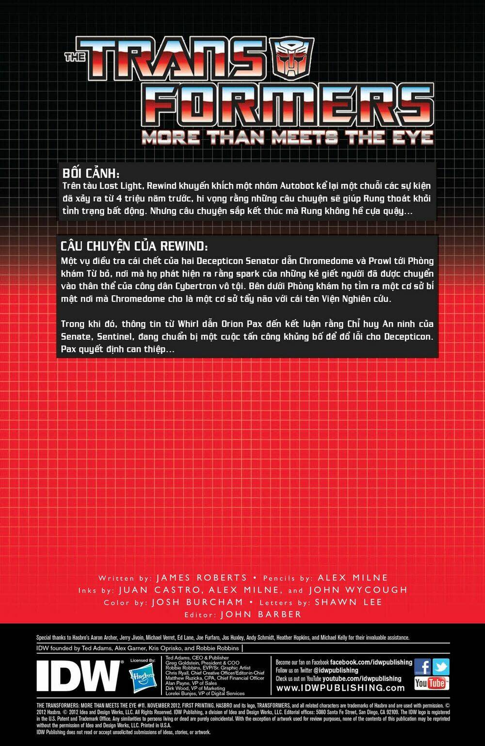 The Transformers: More Than Meets The Eye Chapter 11 - Next Chapter 12