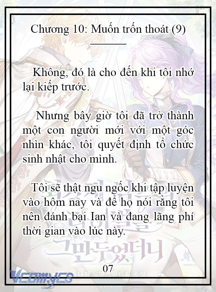 [novel] tôi không còn là đối thủ của nam chính Chương 10 - Trang 2