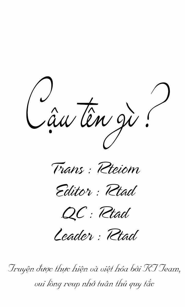 Cậu Tên Gì ? Chapter 1 - Trang 2