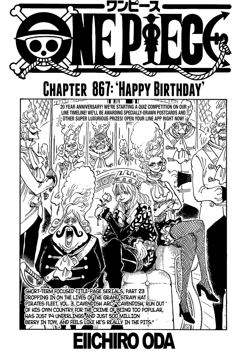 One Piece Chapter 867 - Trang 2