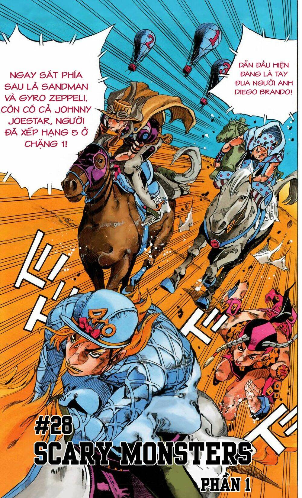 cuộc phiêu lưu bí ẩn phần 7: steel ball run chapter 28: scary monsters phần 1 - Next Chapter 29