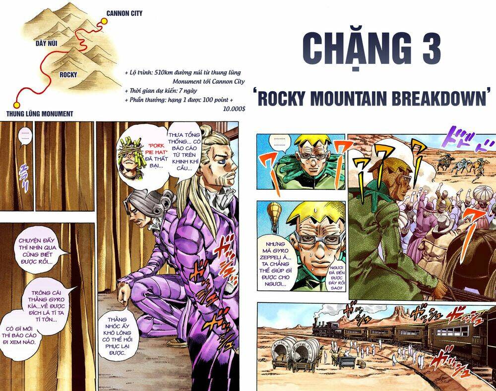 cuộc phiêu lưu bí ẩn phần 7: steel ball run chapter 28: scary monsters phần 1 - Next Chapter 29