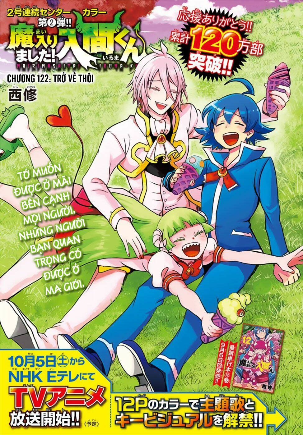 mairimashita! iruma-kun chapter 122: trở về thôi - Next Chapter 122