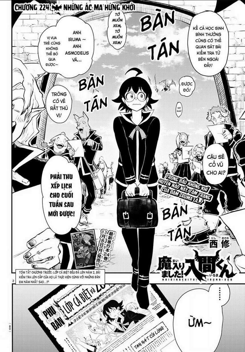 mairimashita! iruma-kun chapter 224: những ác ma hứng khởi - Next Chapter 224