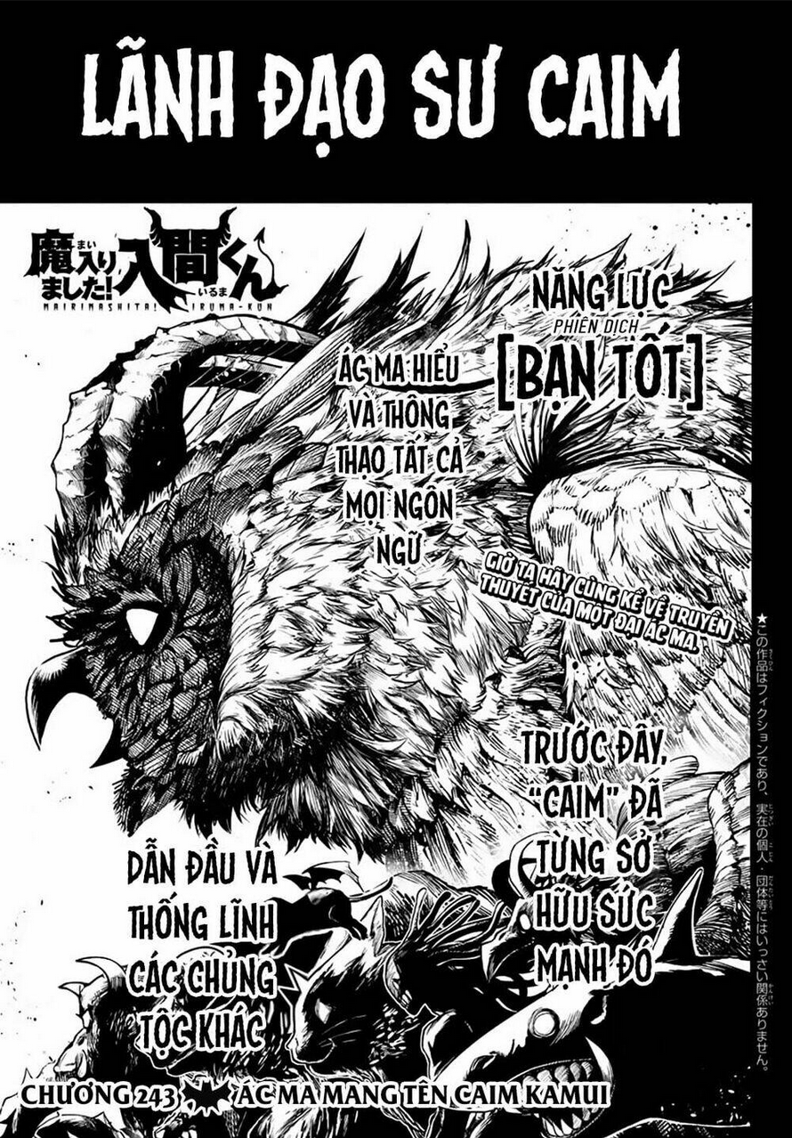 mairimashita! iruma-kun chapter 243: Ác ma mang tên caim kamui - Next Chapter 243