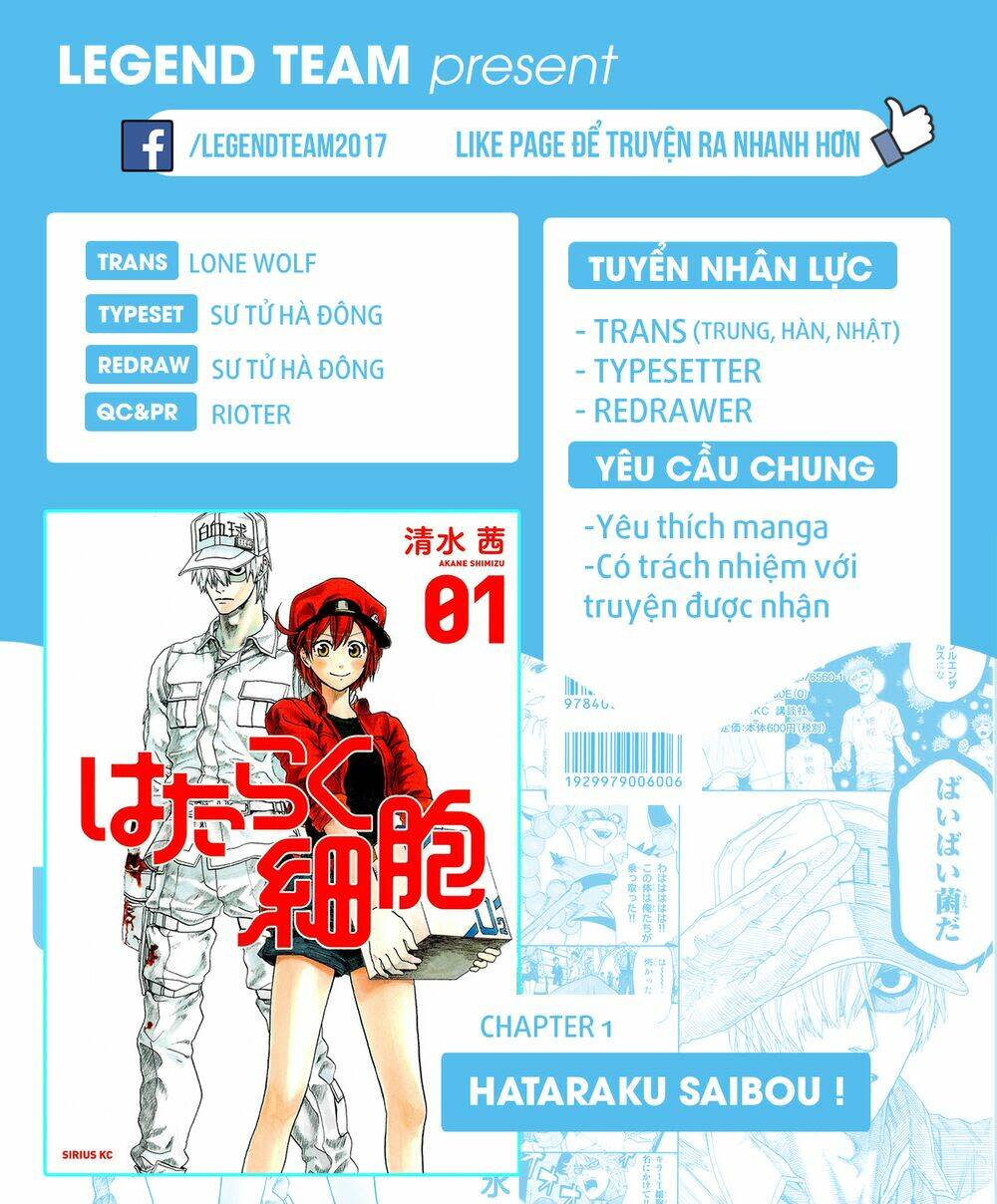 Hataraku Saibou ! Chapter 1: Khuẩn cầu phổi - Next Chapter 2: Dị ứng phấn hoa cây tuyết tùng