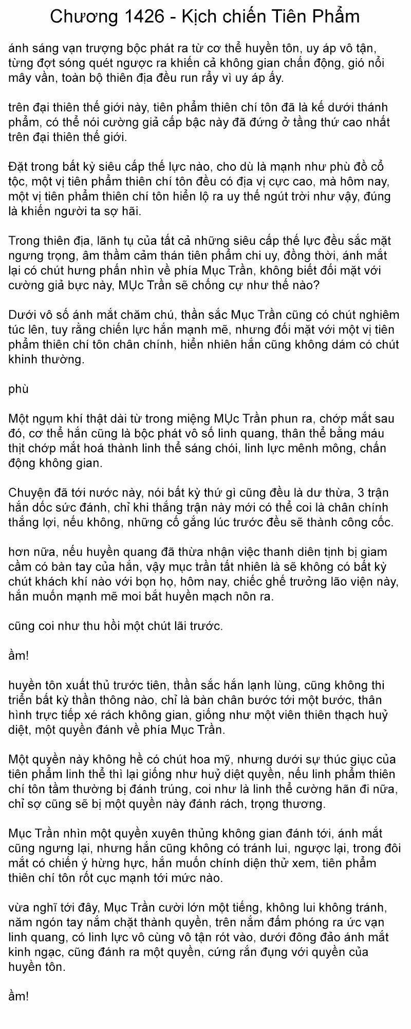 Đại chúa tể truyện chữ (bản dịch) Chapter 1426 - Trang 2