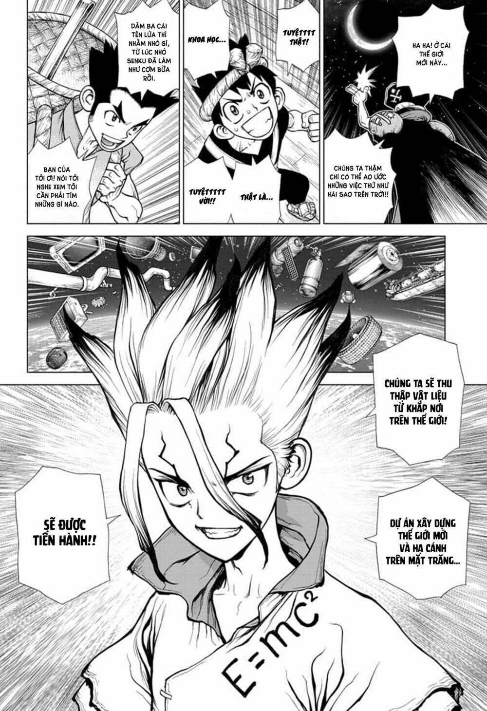 dr.stone - hồi sinh thế giới chapter 140: những phi công của thế giới mới. - Trang 2