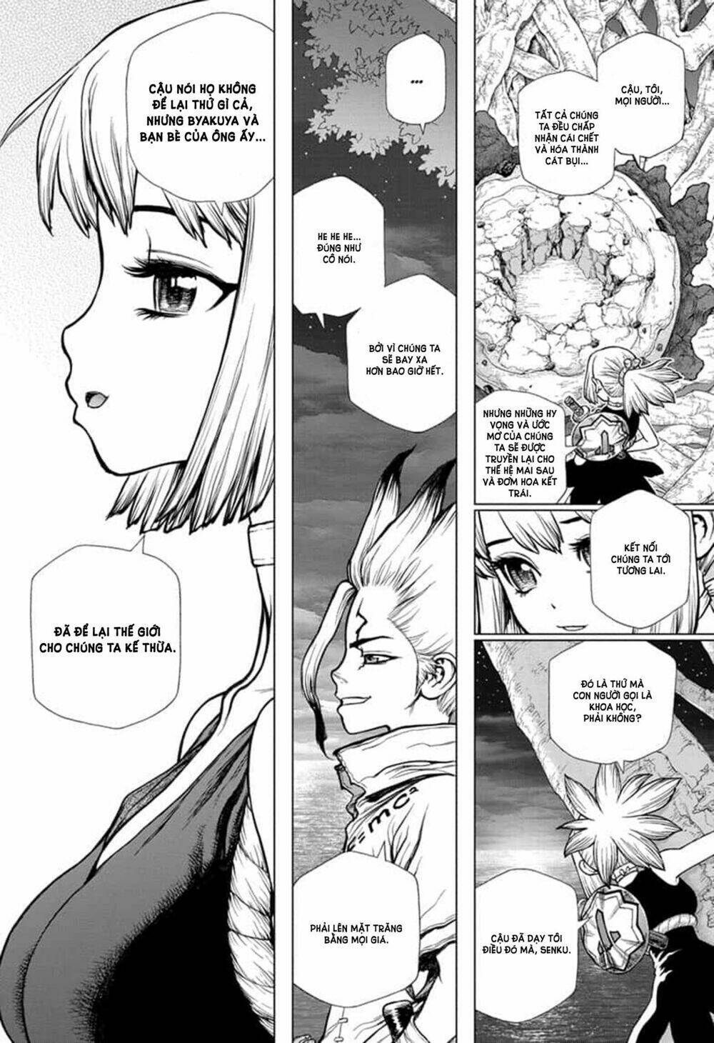 dr.stone - hồi sinh thế giới chapter 140: những phi công của thế giới mới. - Trang 2