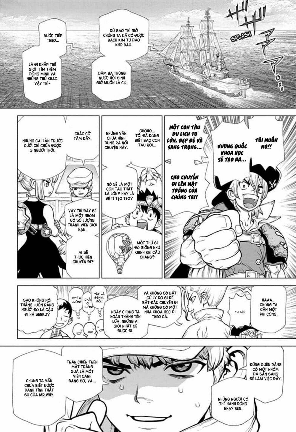 dr.stone - hồi sinh thế giới chapter 140: những phi công của thế giới mới. - Trang 2