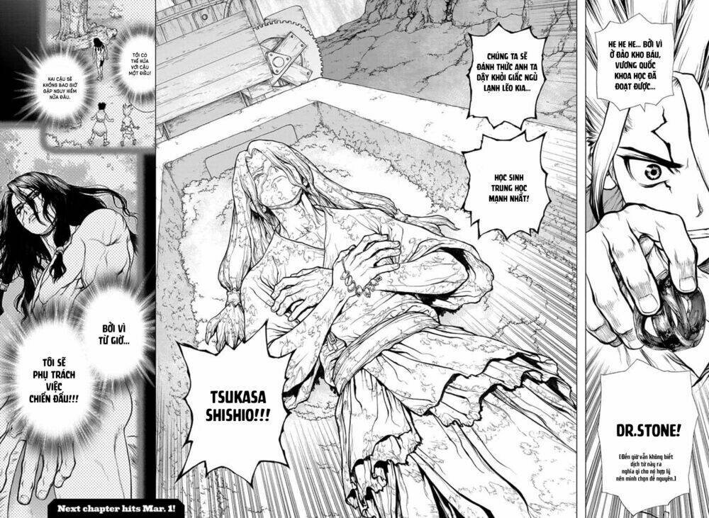 dr.stone - hồi sinh thế giới chapter 140: những phi công của thế giới mới. - Trang 2