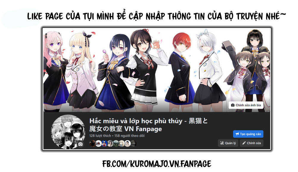 hắc miêu và lớp học phù thủy chapter 36 - Trang 2