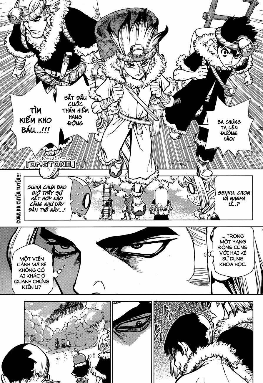 dr.stone - hồi sinh thế giới chapter 55: dungeon kho báu bắt đầu! - Trang 2