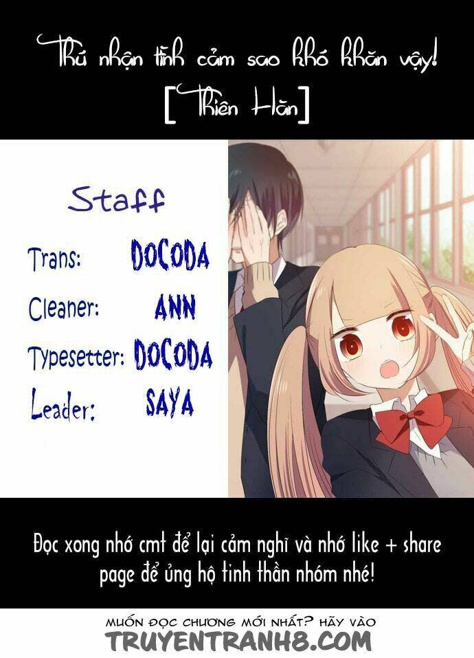 Thú Nhận Tình Cảm Sao Khó Khăn Vậy! Chapter 8 - Trang 2