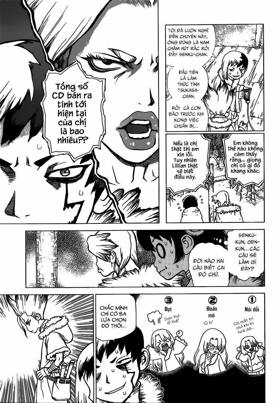 dr.stone - hồi sinh thế giới chapter 66: kẻ nói dối, người nói thật. - Trang 2