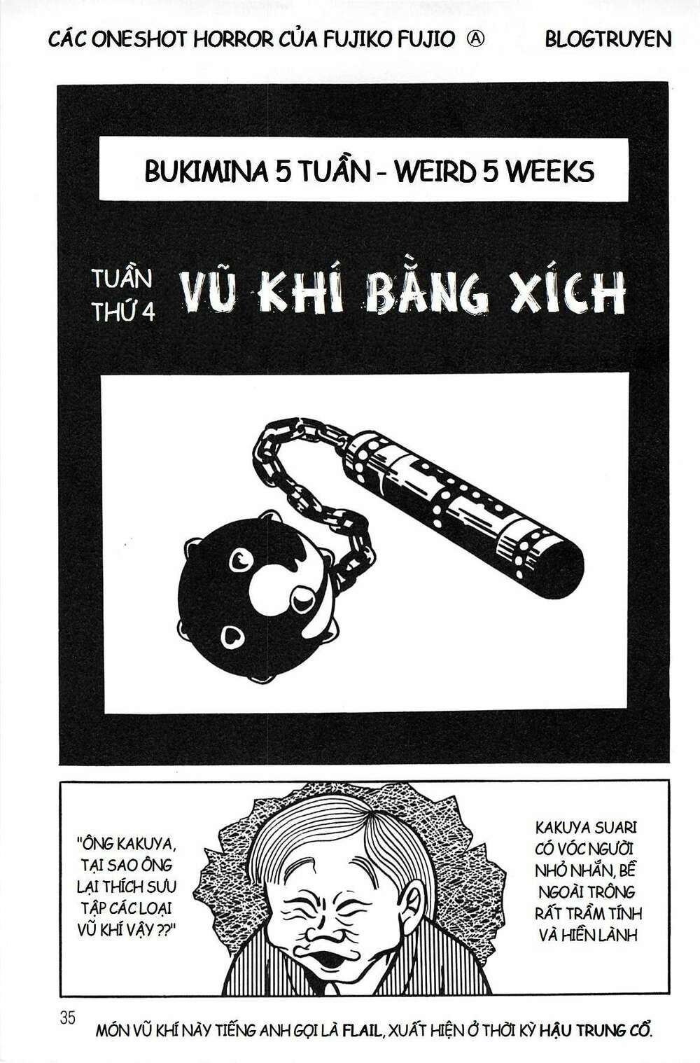 các oneshot horror của fujiko fujio ⓐ chapter 23: bukimina 5 tuần - vũ khí bằng xích - Next Chapter 24