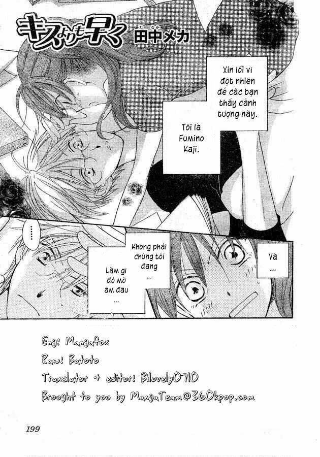 Faster Than A Kiss - Kiss Yori Mo Hayaku Chapter 35.5 - Trang 2