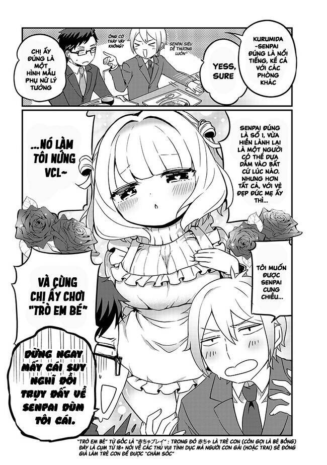 kurumida-senpai no guttara kawaii himitsu chapter 3 - Next chapter 4: tiền bối và người hậu bối đáng thất vọng