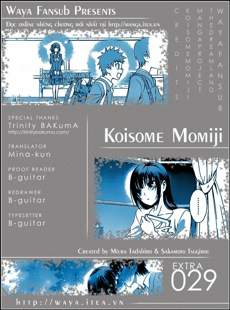 Koisome Momiji Chapter 29: [EXTRA] - Next Chapter 30: [EXTRA]