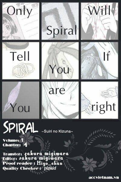 Spiral: Suiri no Kizuna Chapter 4 - Trang 2